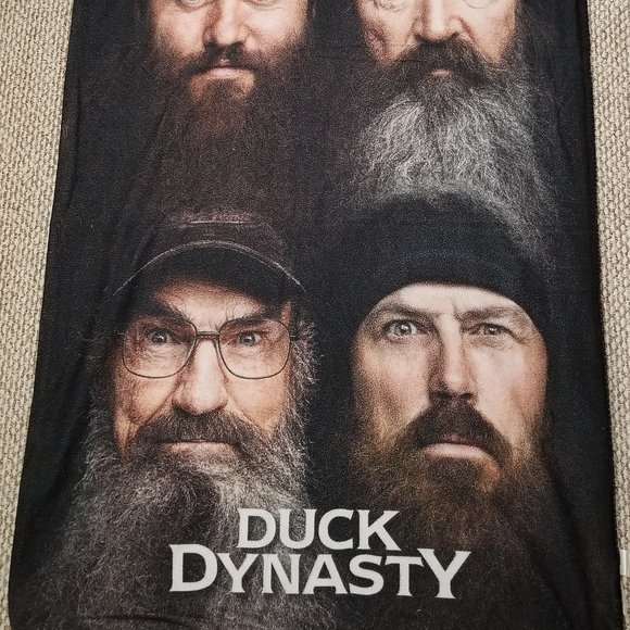 Duck Dynasty Fleece Throw Blanket Black 42" x 60" - Picture 1 of 3
